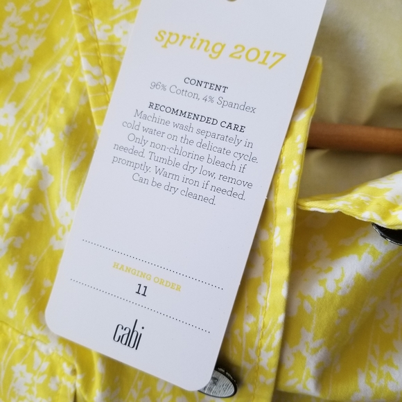 CAbi Field Jacket New with Tags Field of Daisies - Picture 7 of 9